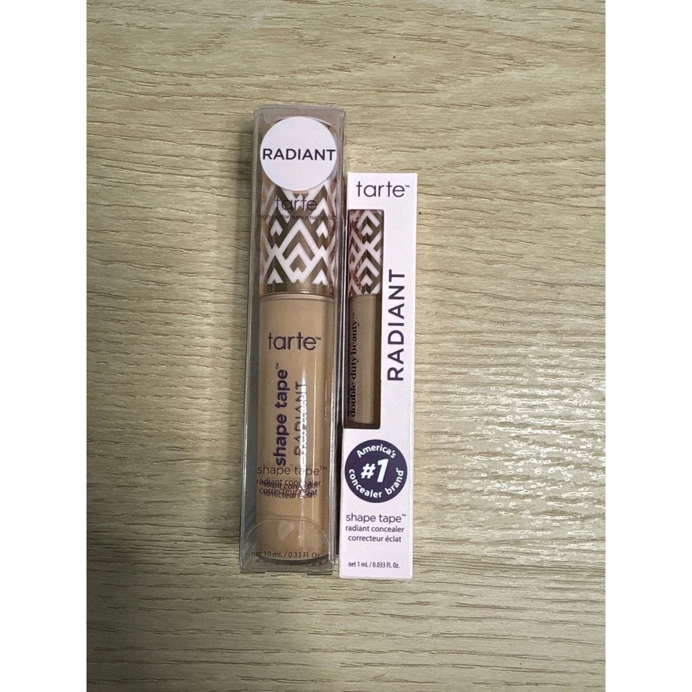 Tarte Shape Tape Radiant Concealer‎ Bundle 34S Medium Sand Full & Travel Size